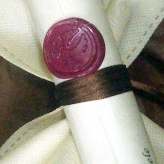 bomboniere solidali timbro in ceralacca